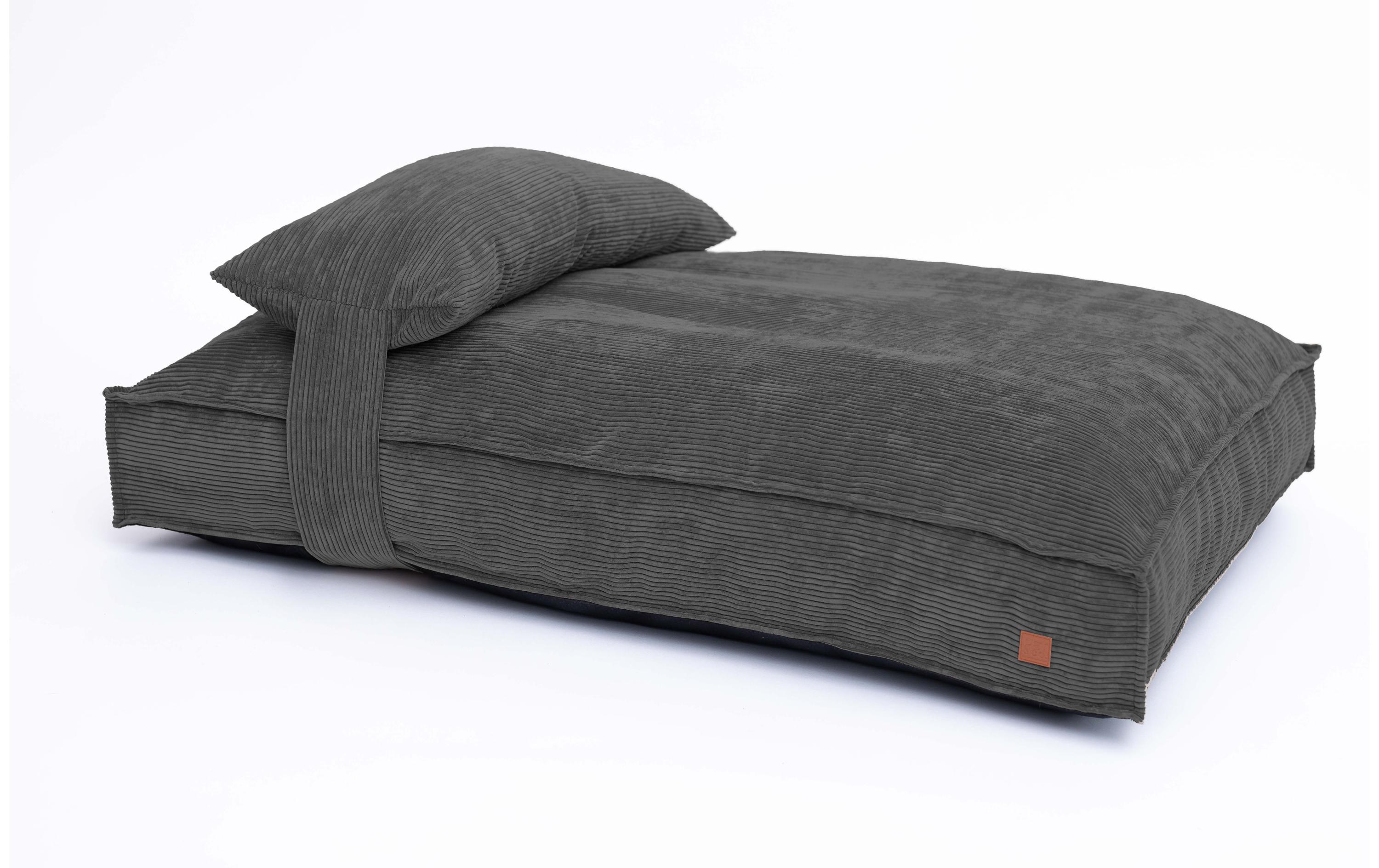 Hunde-Kissen Cordi Charcoal M<br>Bequemer Liegeplatz mit Schaumstofflocken Füllung