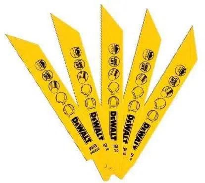 DeWALT DT2384 Reciprozaagblad metaal 152mm. VE=5