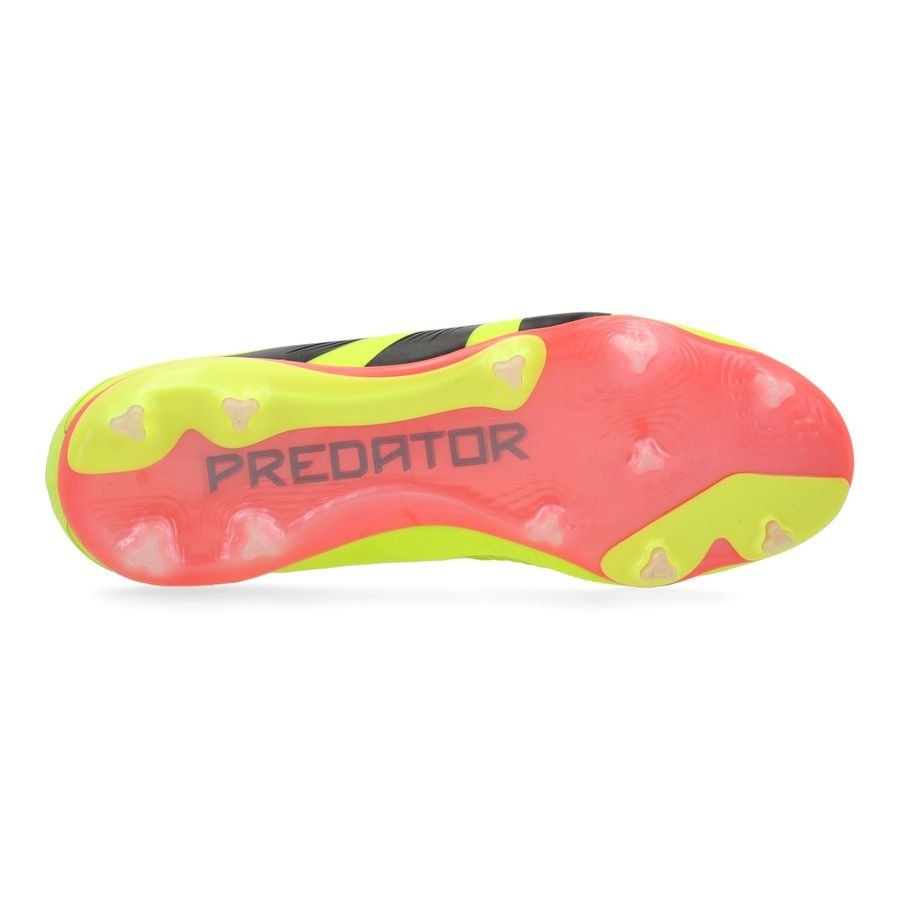 adidas Predator Elite Laceless FG Energy Citrus - Jaune/Noir/Rouge Enfant