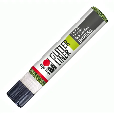 Marabu Glitter-Liner, olive, 25 ml