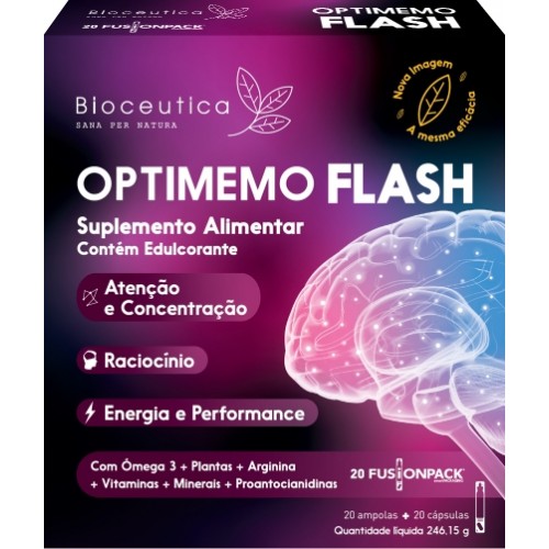 Optimemo Flash 20 ampolas 20 cápsulas