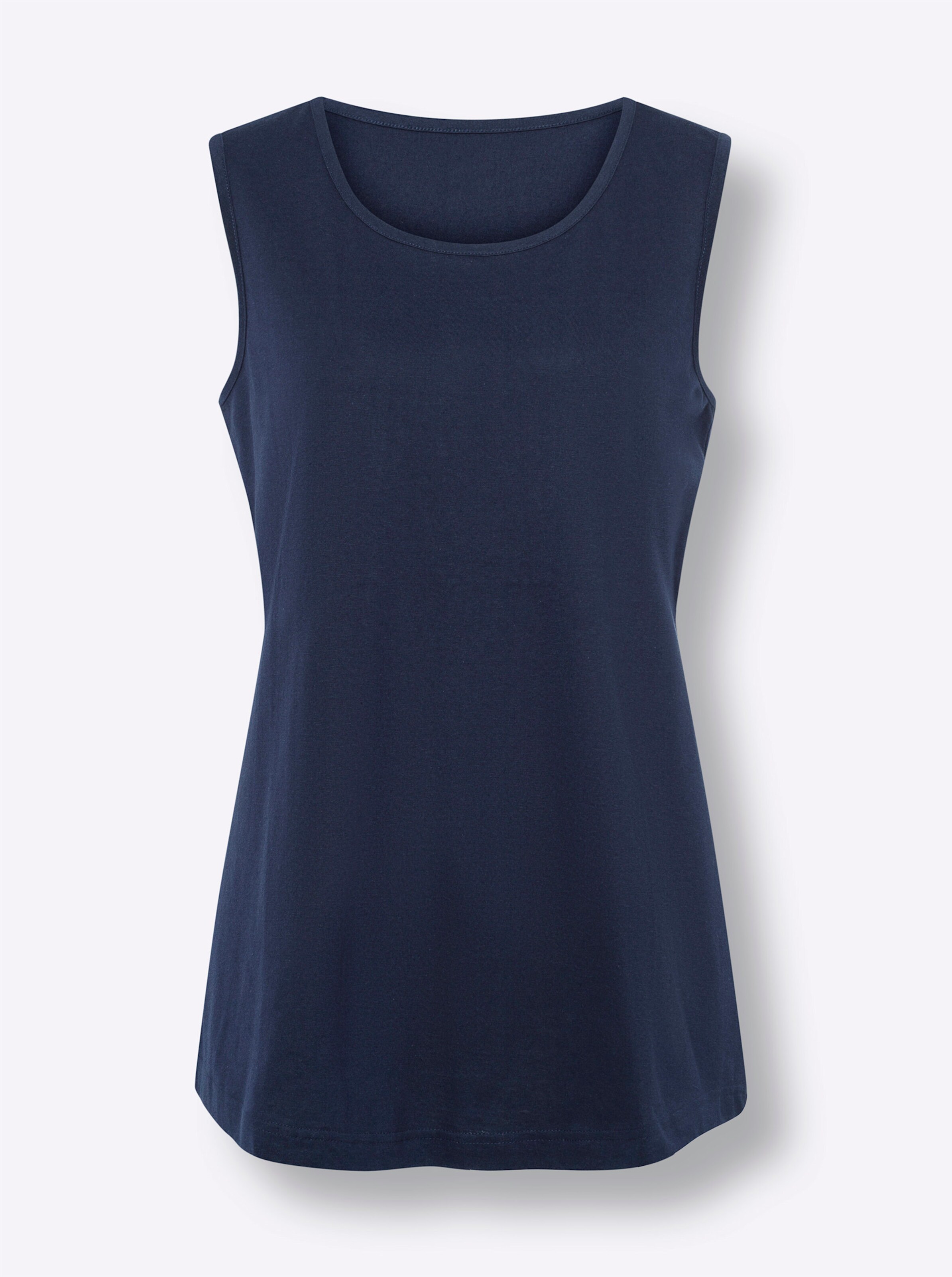 Longtop in grasgrün + marine