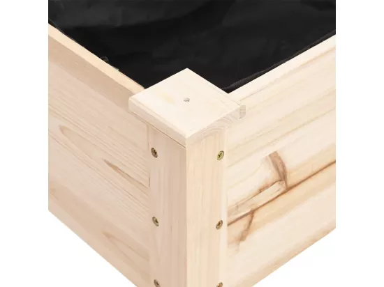 Jardinière bac lit surélevé bois marron 118 x 59 x 76 cm 02_0038120
