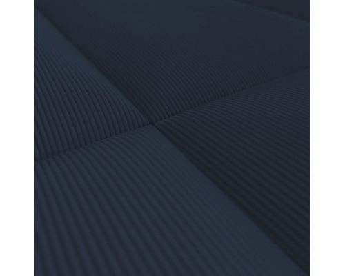 Wandkussen corduroy donkerblauw textiellook 30 x 60 cm