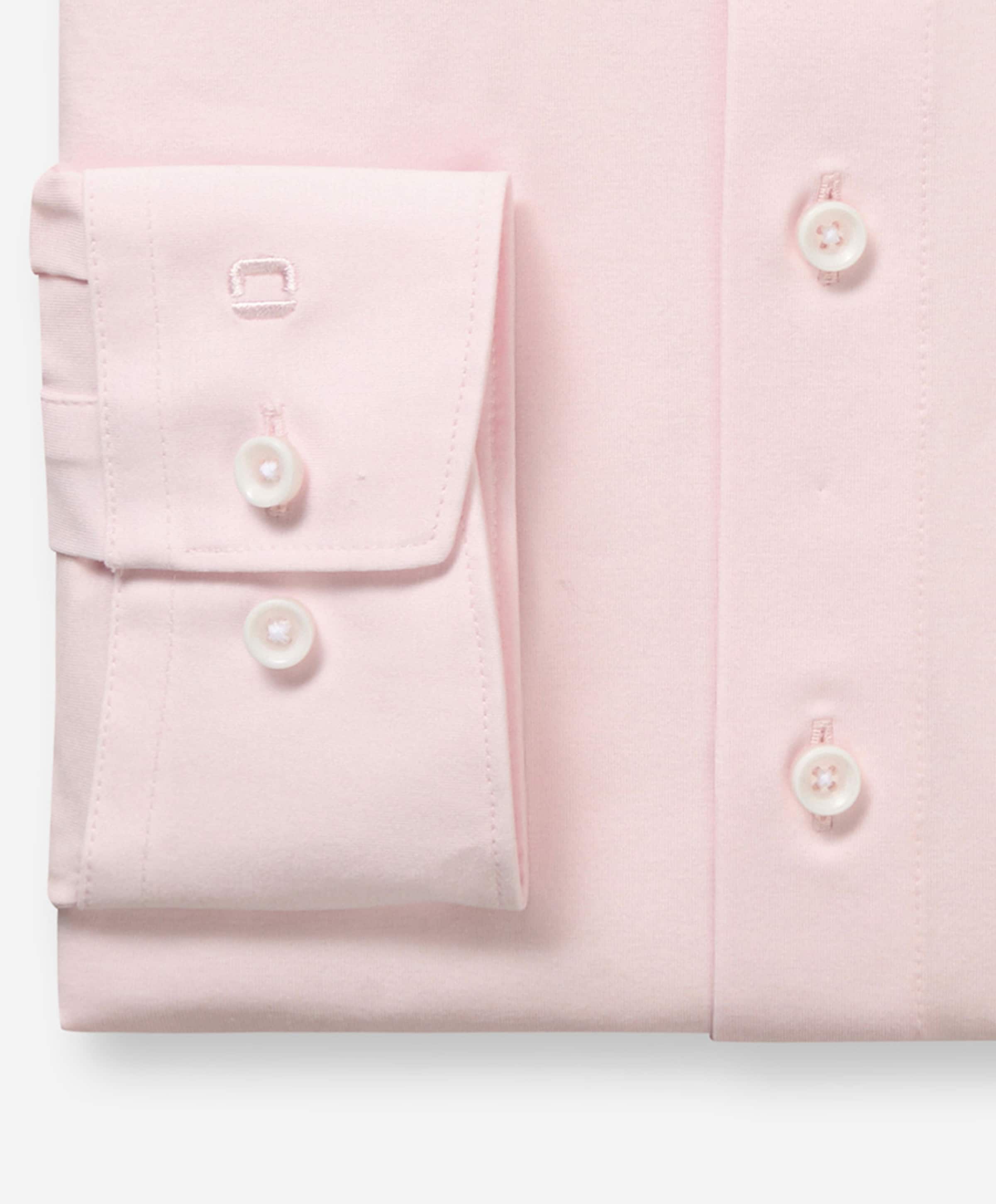 Olymp Modern fit Luxor Heren overhemd lange mouw roze
