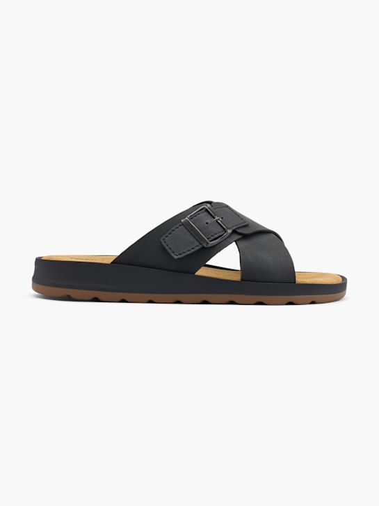 Memphis One Pantolette Schwarz