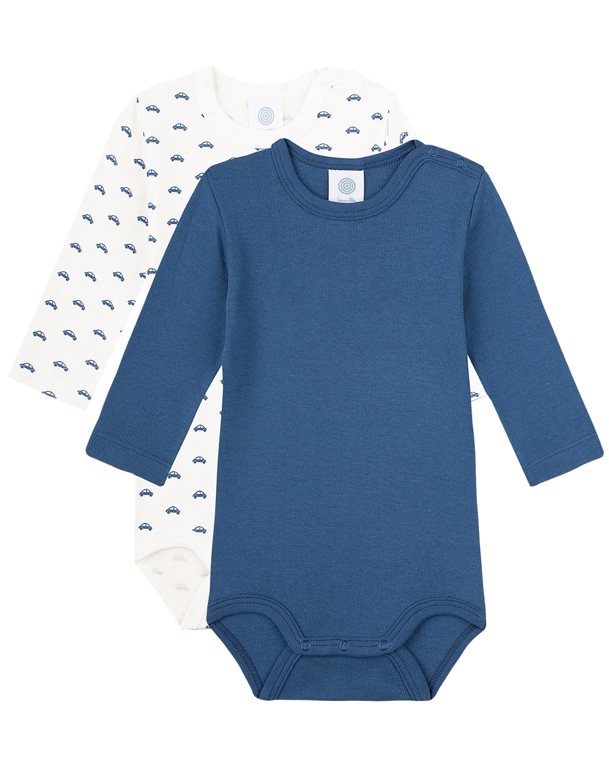 Langarm-Body NEW CAR 2er-Pack in white pebble/ink
