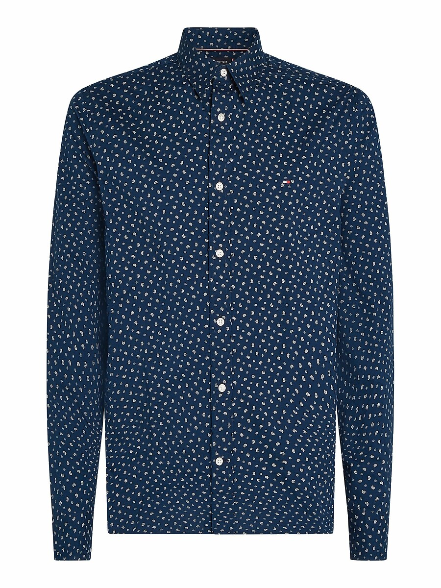 TOMMY HILFIGER<br>Camisa de popeline estampada