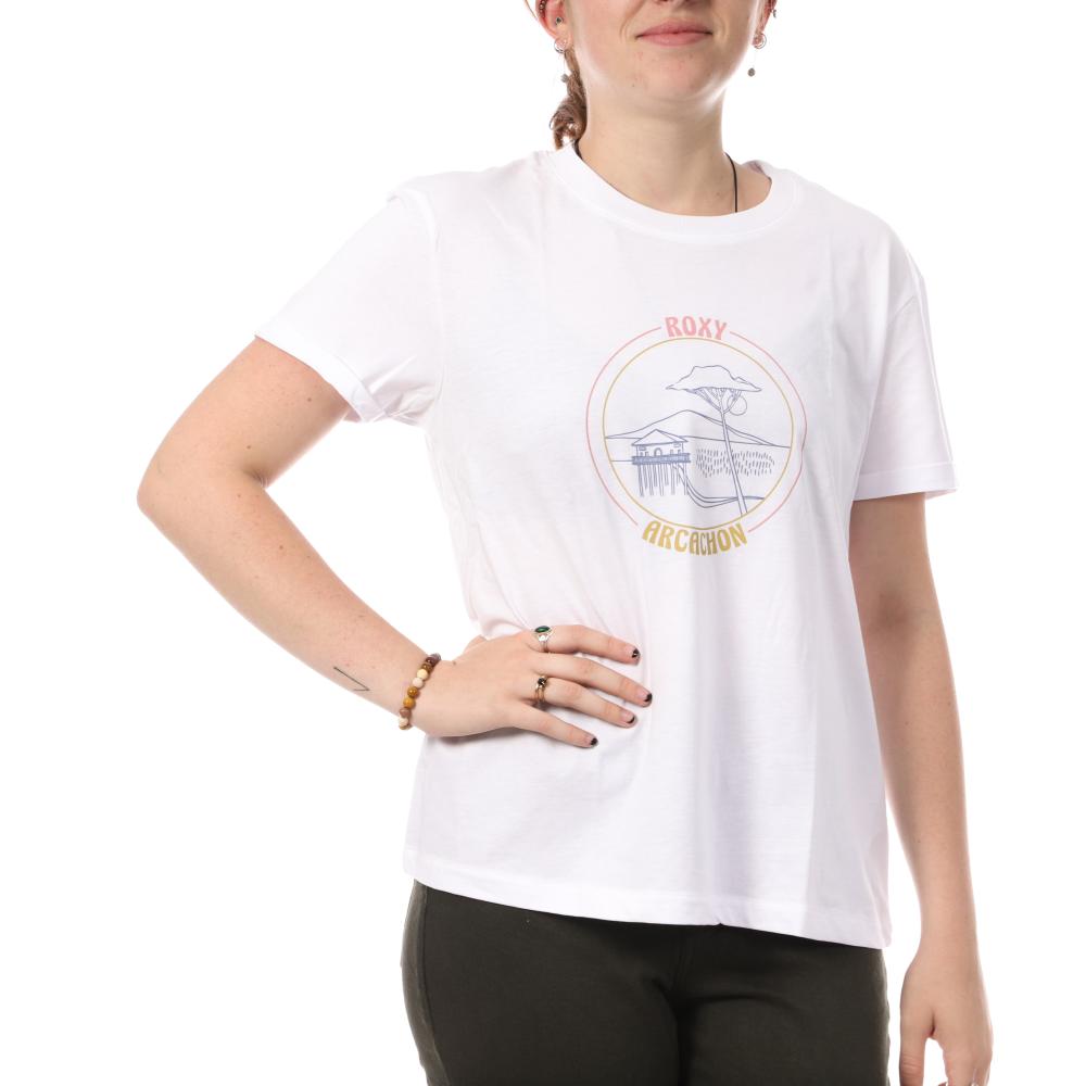 Roxy T-shirt Blanc Femme Roxy Arcachon