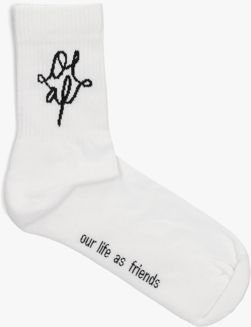 witte olaf hussein sokken monogram socks