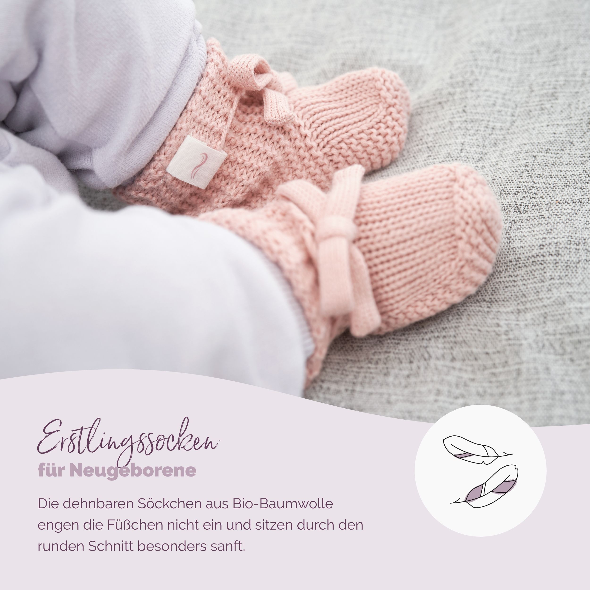 Livella Kuscheltuch (Fuchs) mit Söckchen aus Bio-Baumwolle