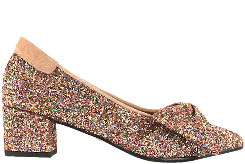ANGULUS PUMPS MED MULTIFARVET GLIMMER