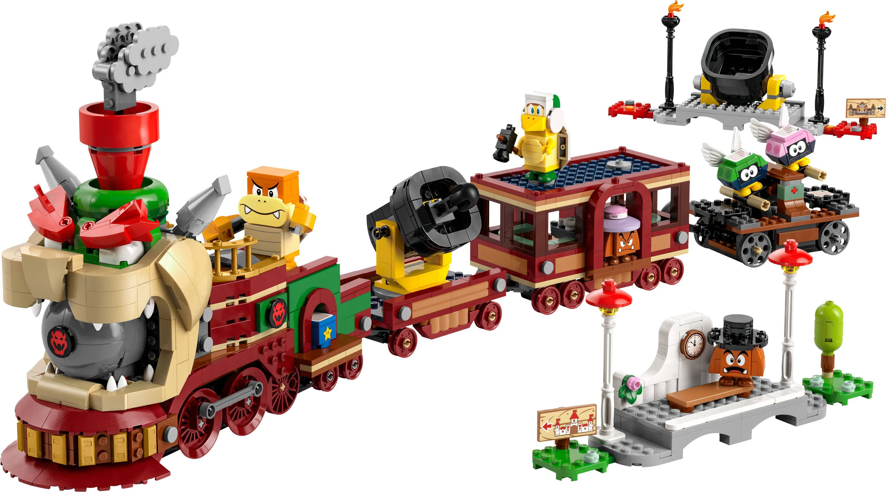 LEGO De Bowser Exprestrein Trein Speelgoed voor Kinderen 71437 Super Mario