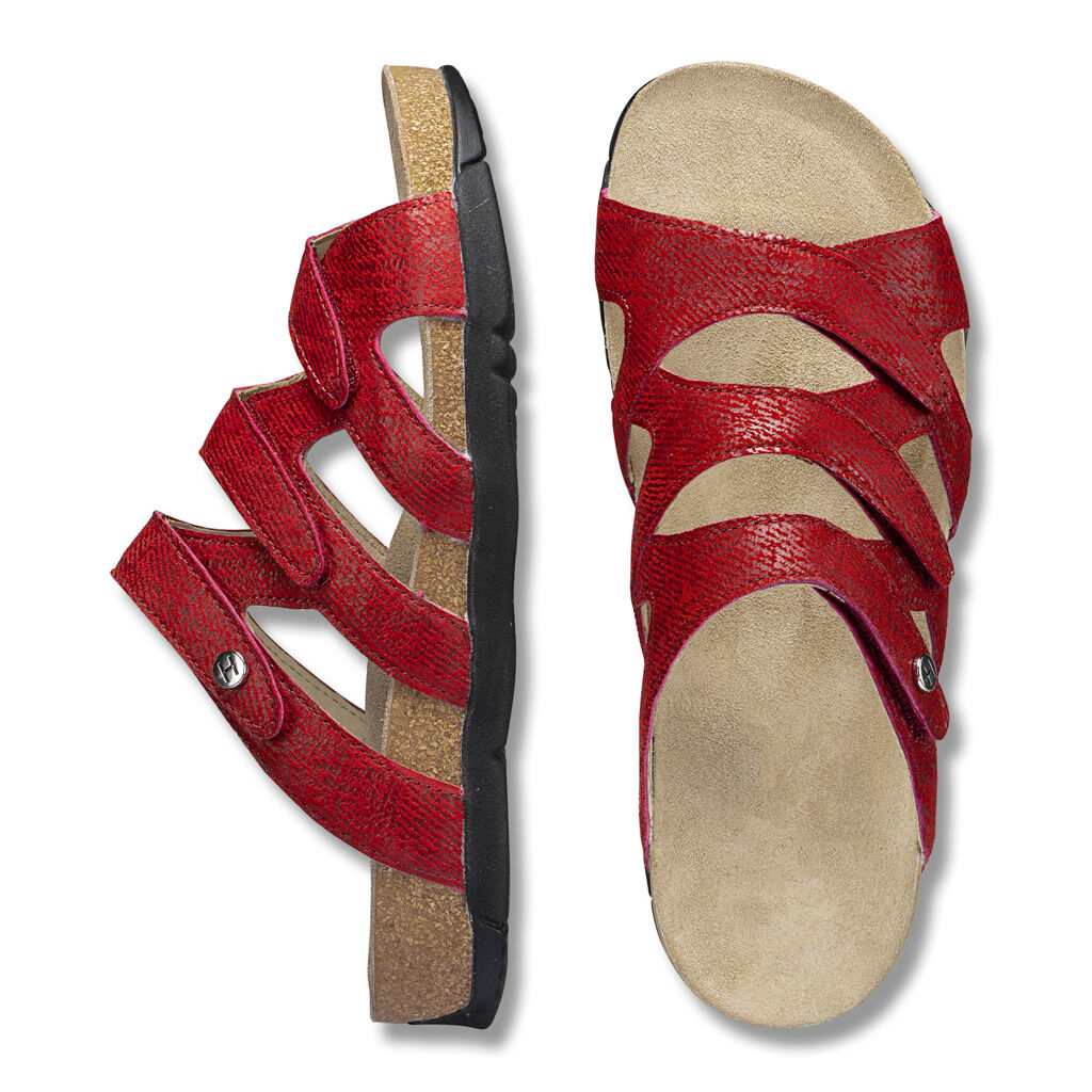 DAMEN - Pantolette LIXA rot