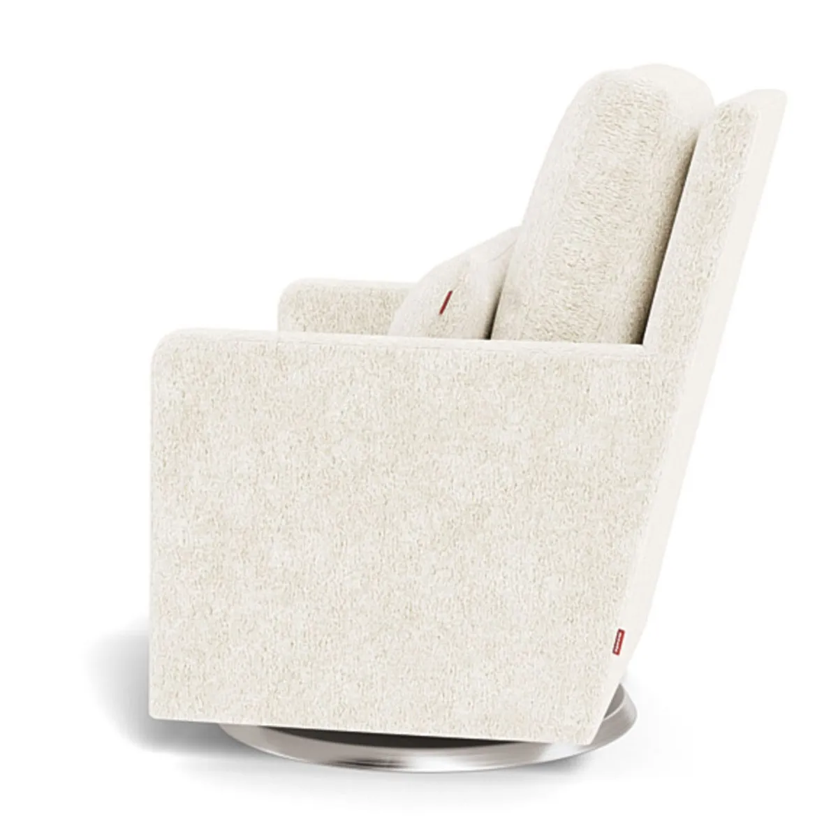 Monte Fauteuil Berçant et Pivotant Como - Sherpa  Argent