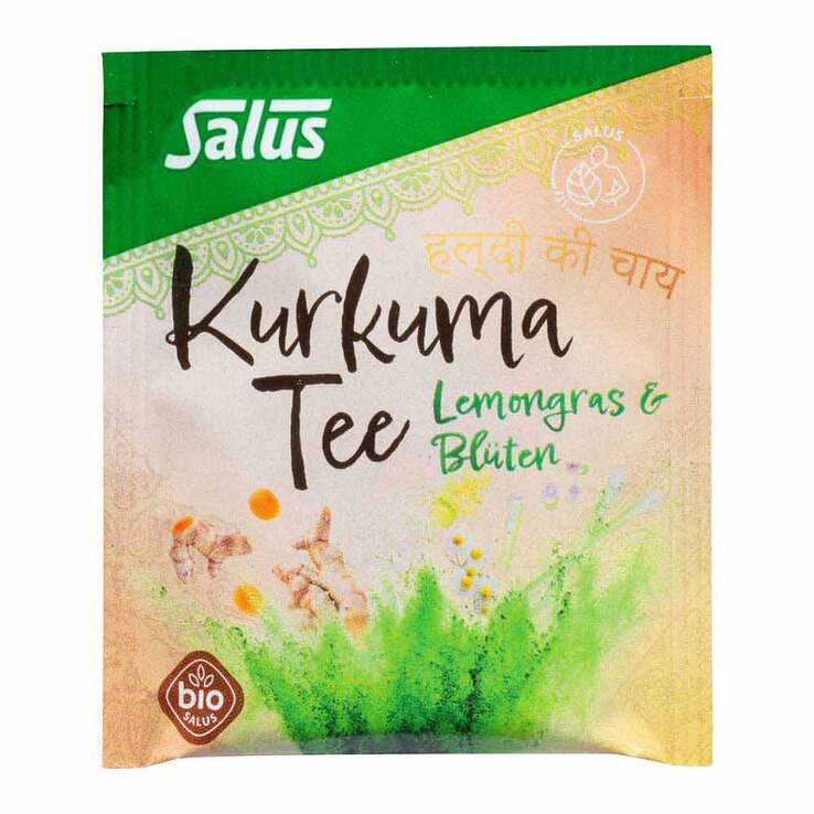 Kurkuma Tee Lemongras & Blüten Bio Salus Fbeutel , 15 St
