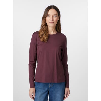 Damen-Langarmshirt, Bordeaux