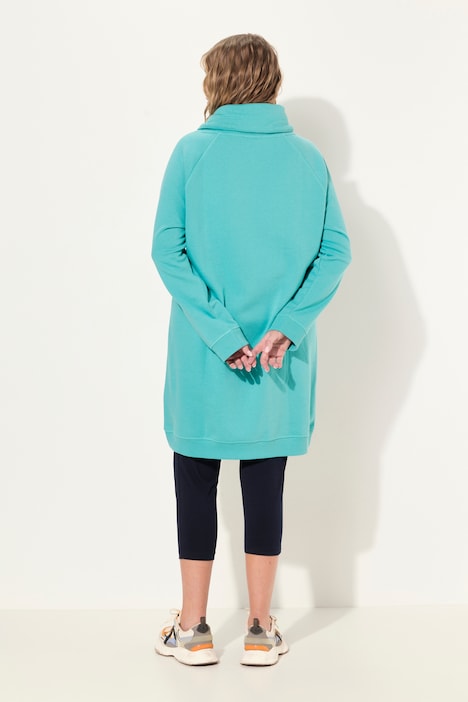 Sweatkleid, Stehkragen, Langarm, Taschen