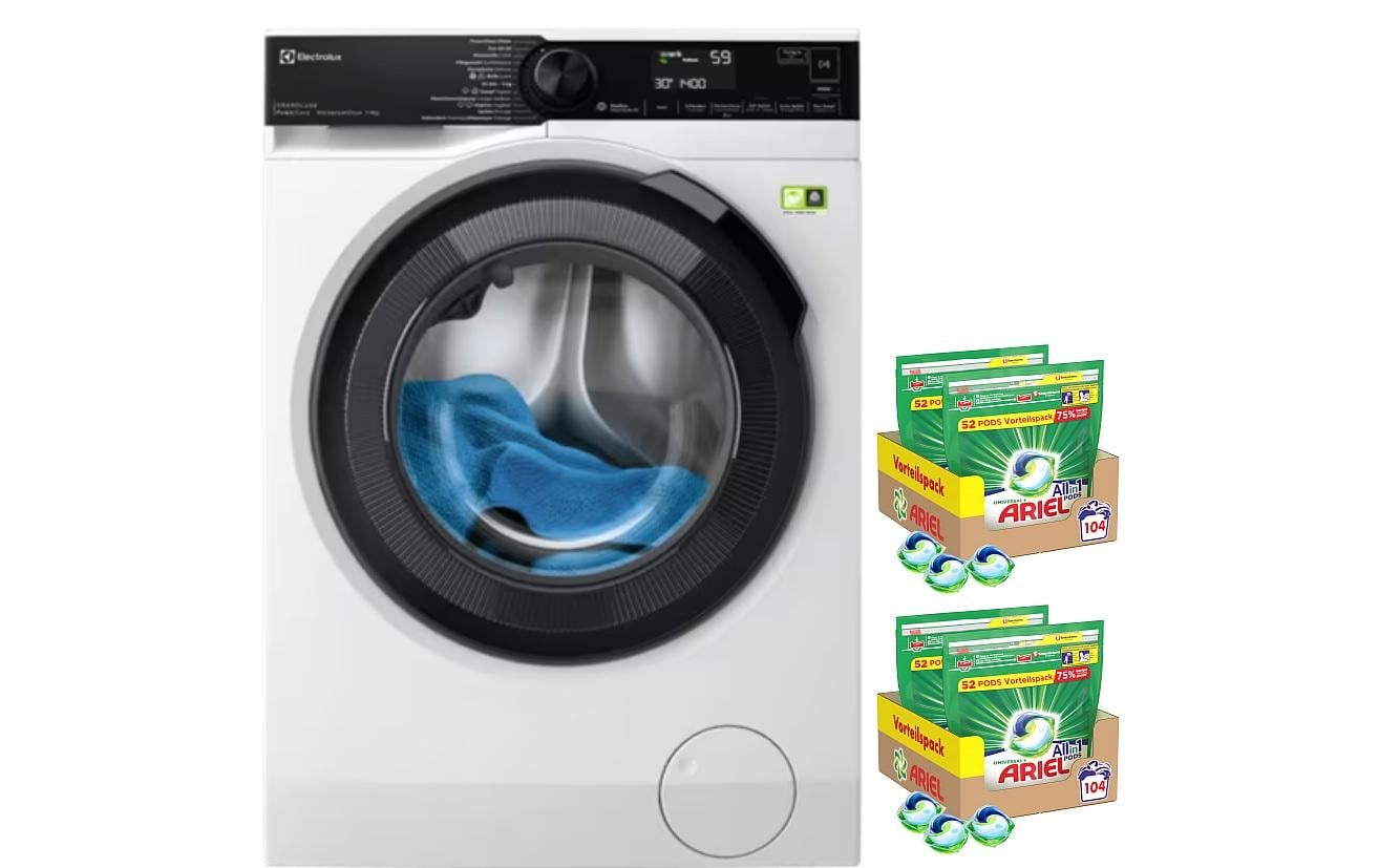 Waschmaschine WAGL4E500 Links Ariel PODS<br>Frontloader mit 9 kg Ladekapazität