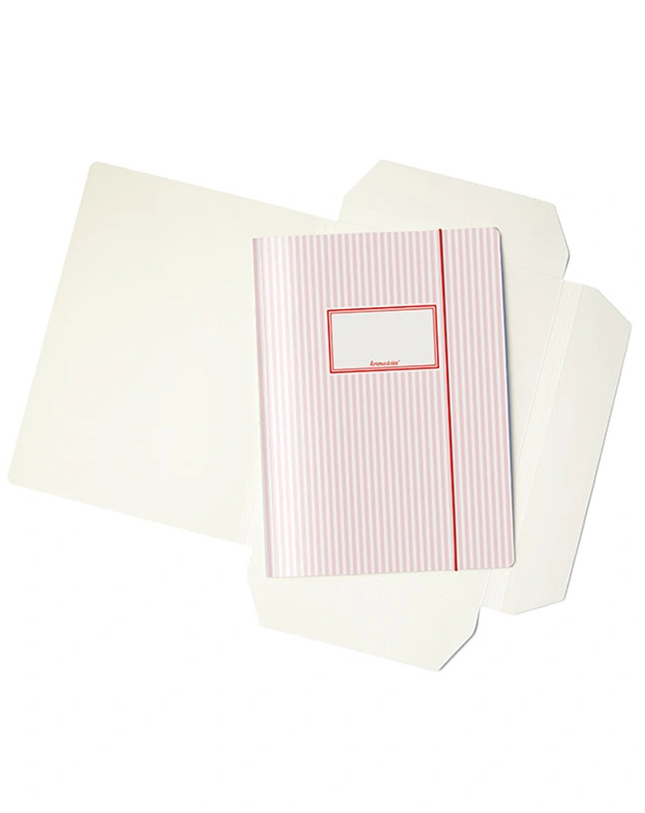 Sammelmappe GESTREIFT A4 in rosa