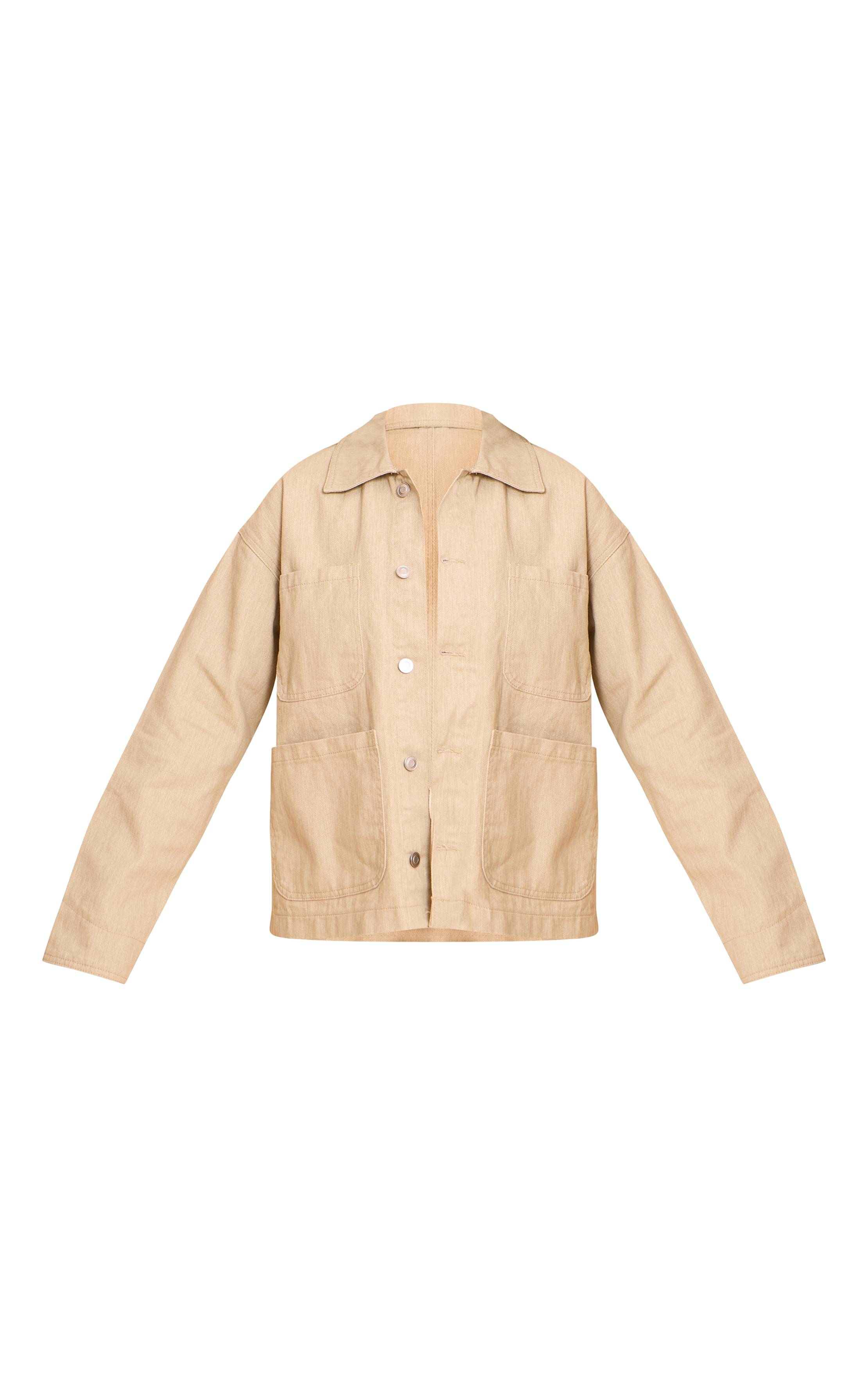 Sable Veste En Jean À Poches Courbées