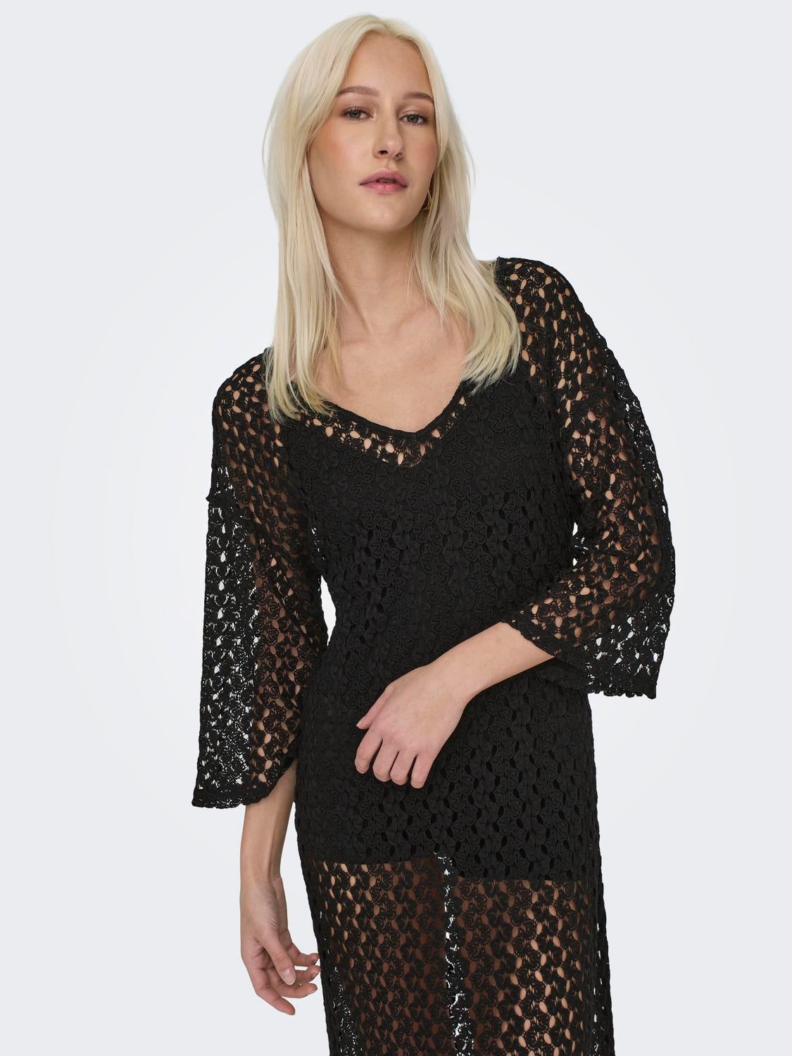 ONLLION Langes Kleid Black