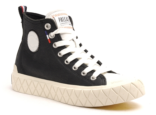 Palladium boots bottine plates femme palla ace mid lth ul noir