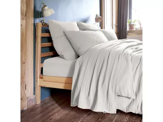 OUREA - Drap Plat 240x300cm Gaze de Coton Nuage