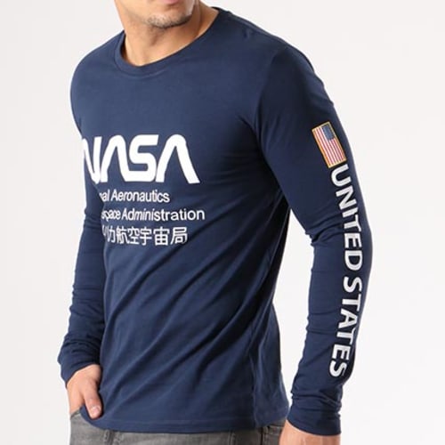 Tee Shirt Manches Longues Admin Bleu Marine