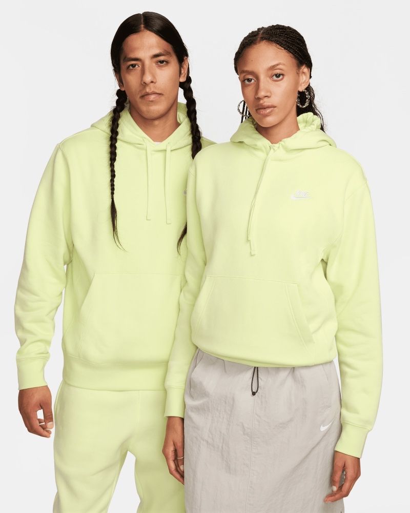 Sweat à capuche Nike Sportswear Club Fleece Vert Lumineux pour homme