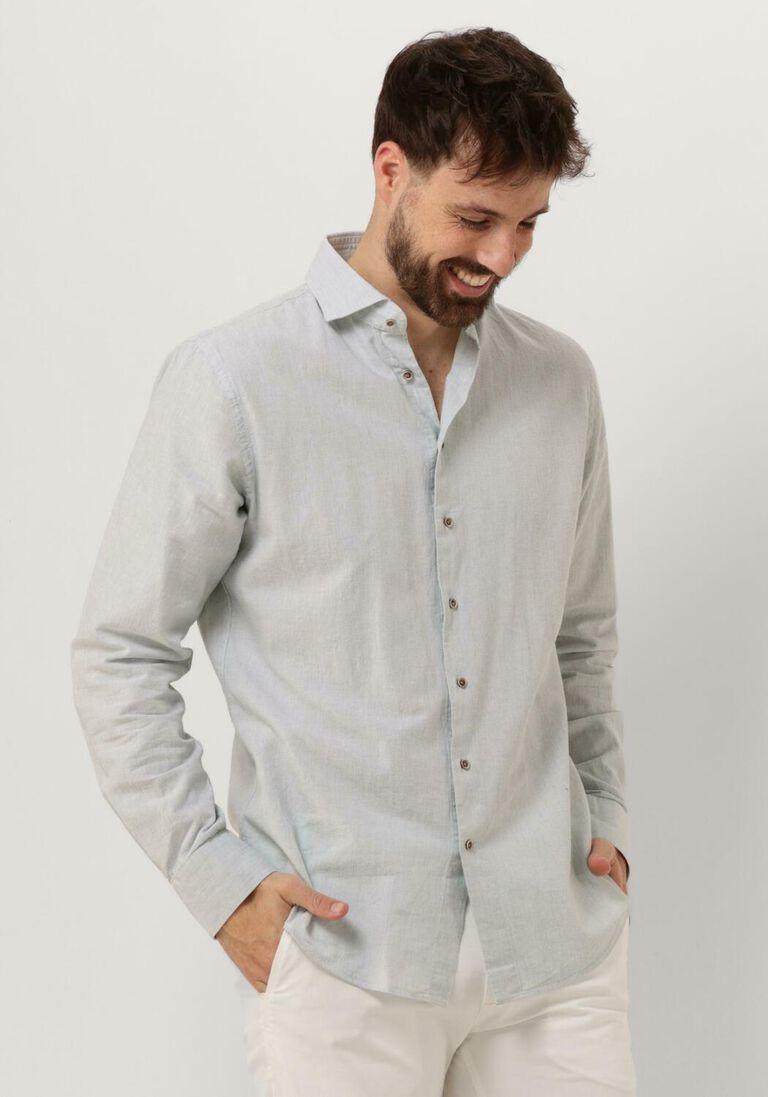 PROFUOMO mint profuomo klassiek overhemd shirt cutaway sc cotton linnen