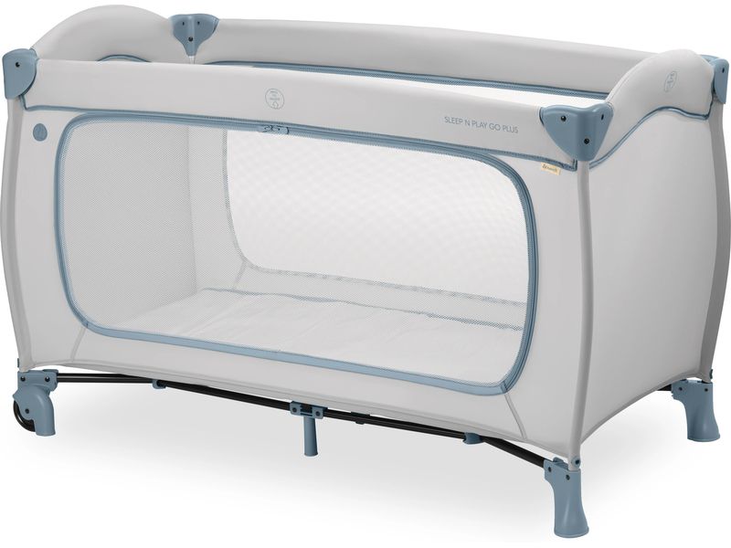 Hauck Reisebett Sleep N Play Go Plus Dusty-blue Reisebett und Laufstall auf Rollen