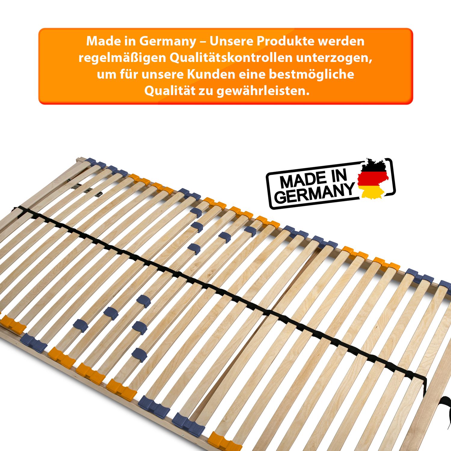 Coemo Lattenrost MULTIRA 28 Federleisten Kopf/Fußteil verstellbar 100 x 200 cm