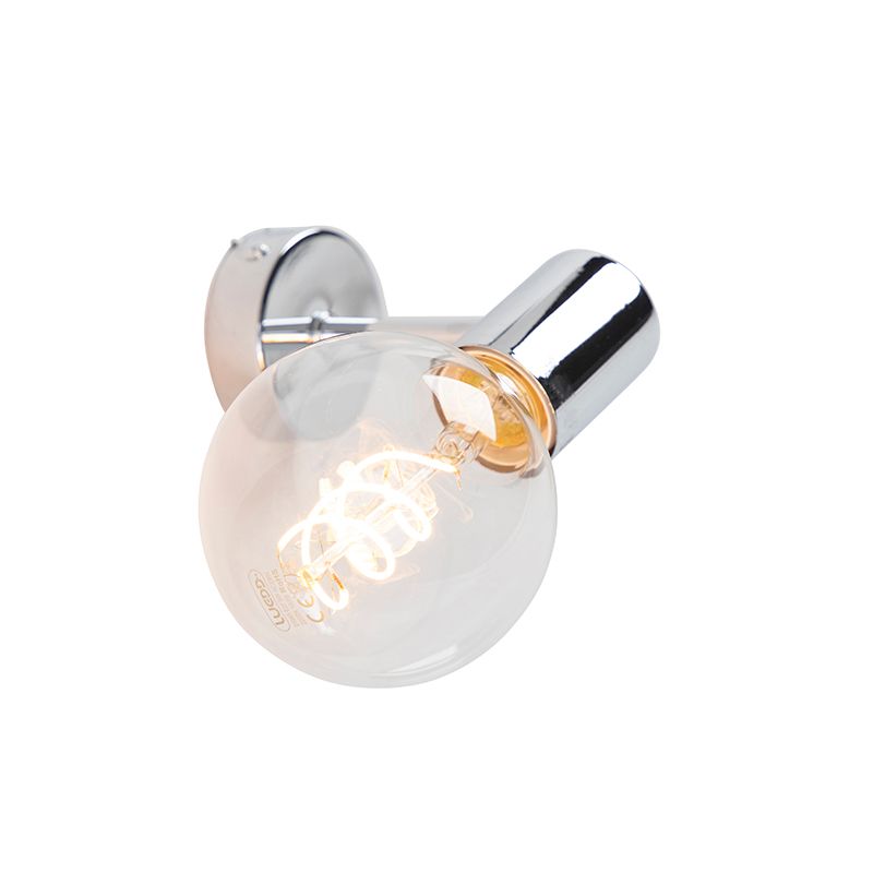Moderne wandlamp chroom kantelbaar - Facil
