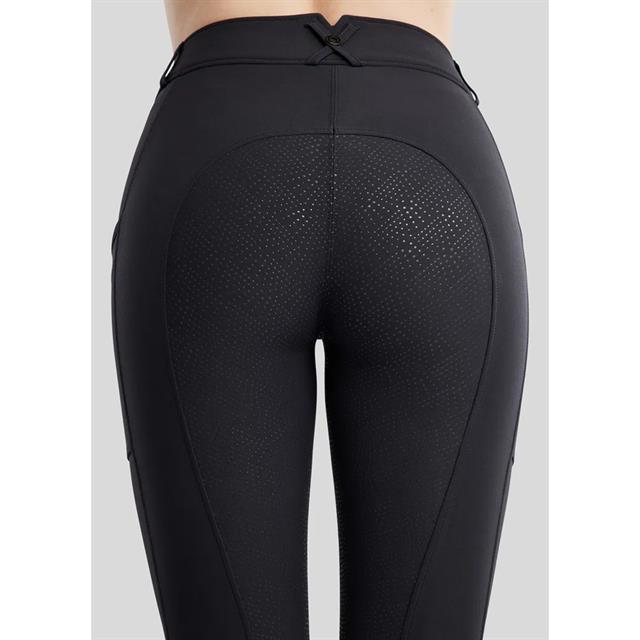 Paardrijbroek Montar MOMegan Yati Phone Pockets Full Grip Donkerblauw