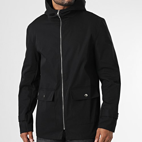 Veste Capuche Zippée Noir
