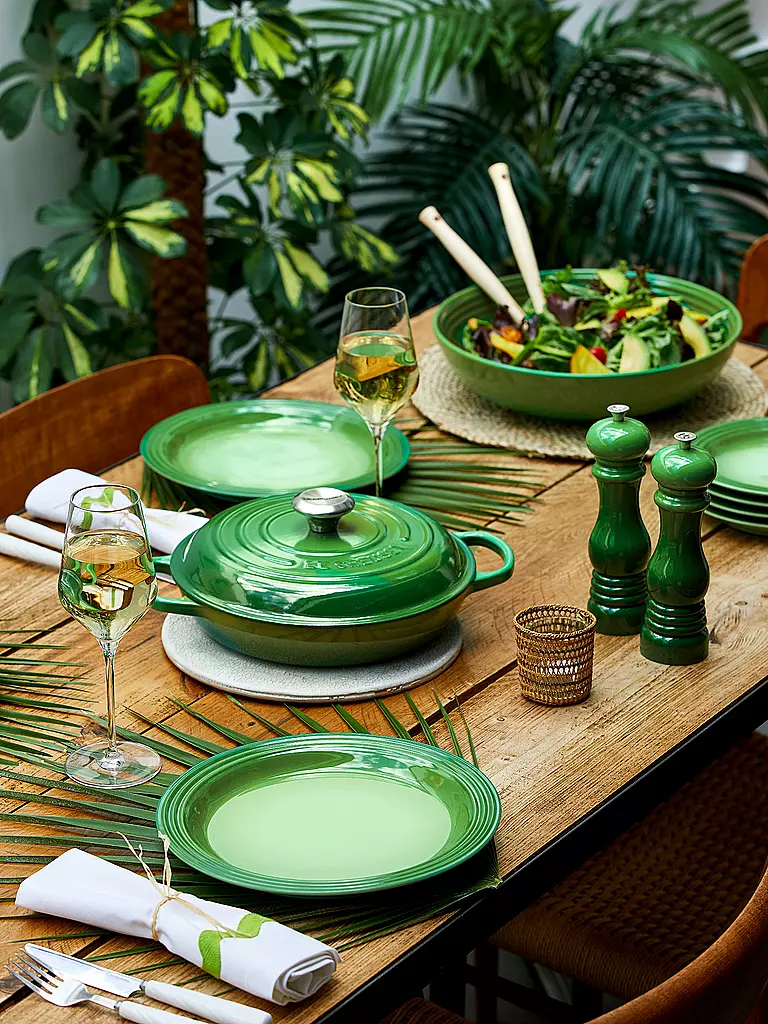 LE CREUSET Gourmet-Profitopf Signature 30cm/3,2l Bamboo Green grün