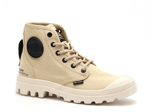 Palladium boots bottine plates femme pampa hi htg beige