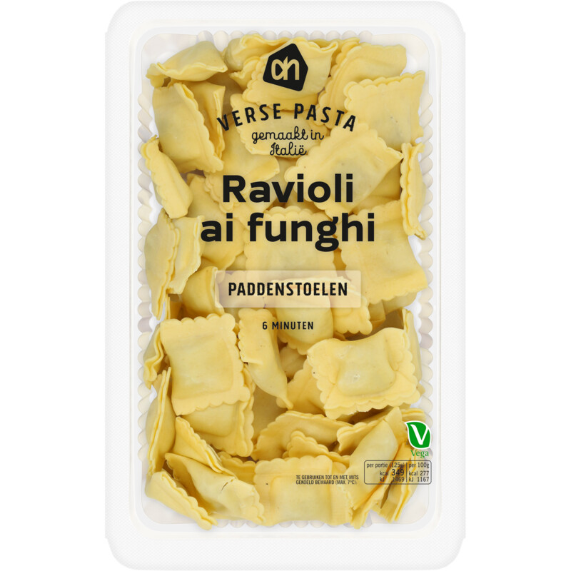 AH Verse ravioli ai funghi