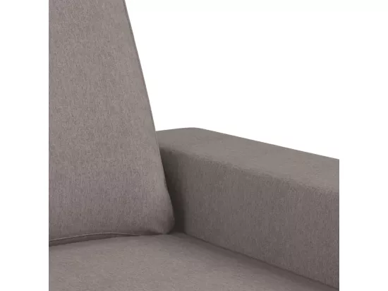 Ensemble de canapés 3 pièces taupe tissu