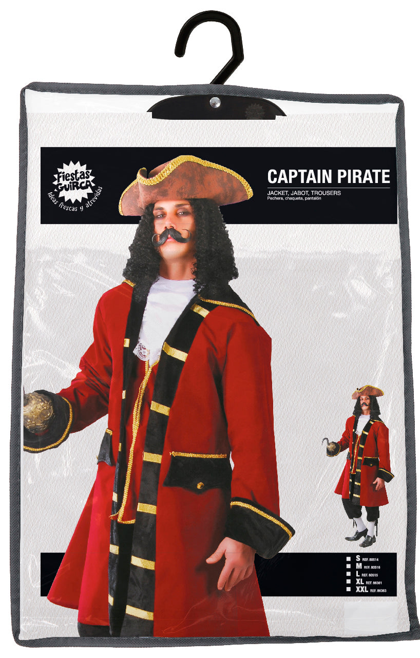 Piratenpak Bordeaux Rood Heren