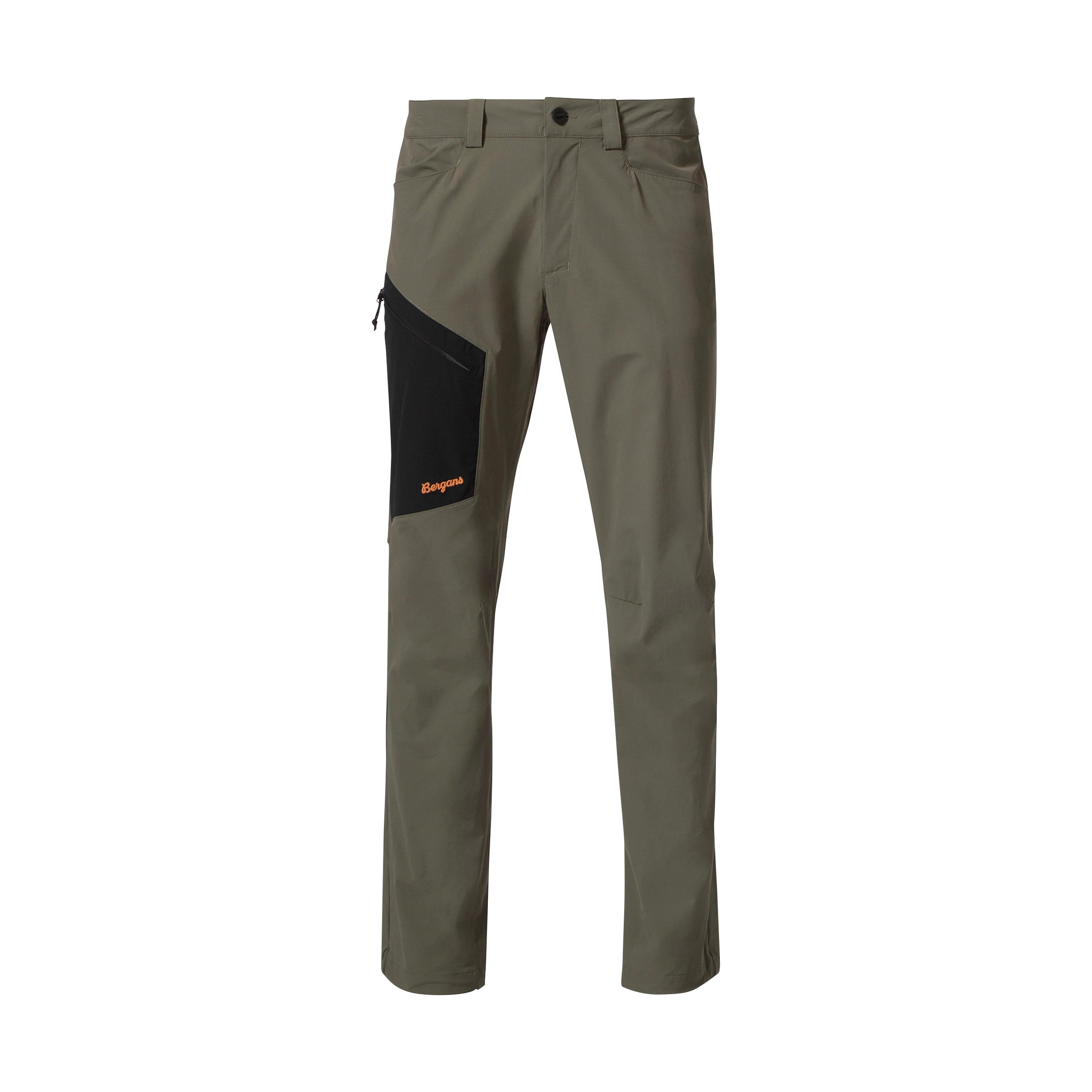 Vaagaa Light Softshell Pants Men Green Mud / Black