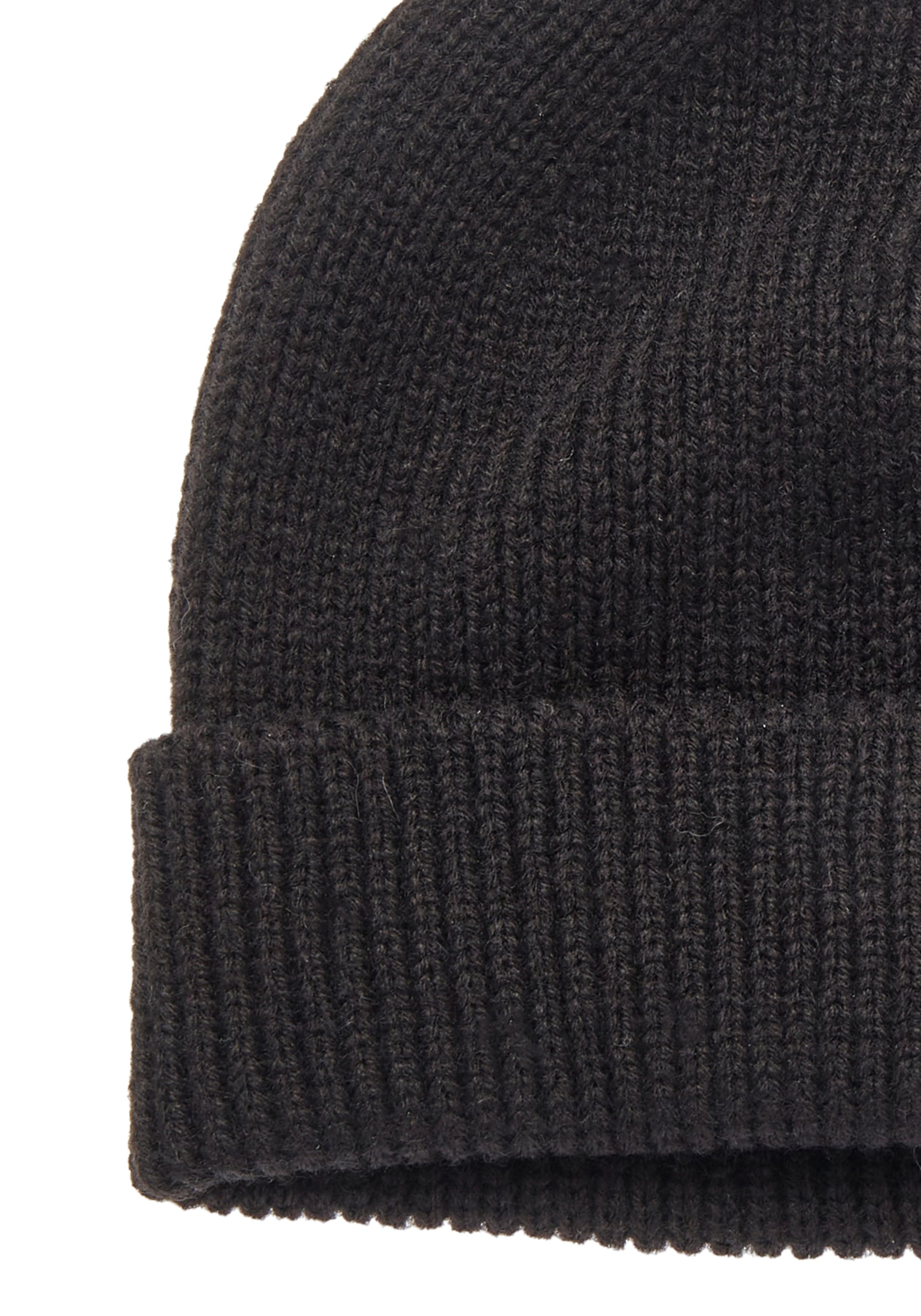 LASCANA Strickmütze , Beanie, Wintermütze, Wollmütze, Mütze, Grobstrick mit Umschlag