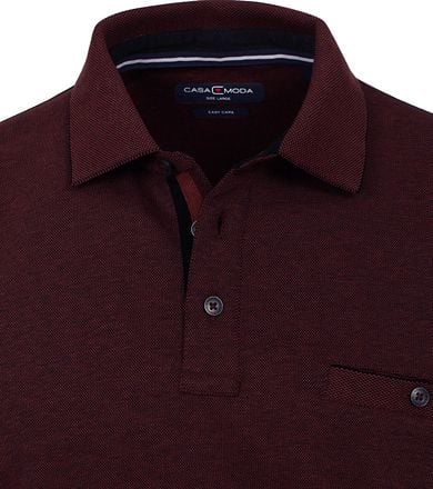 Casa Moda Polo LS Bordeaux Rood 403478000-415 kopen