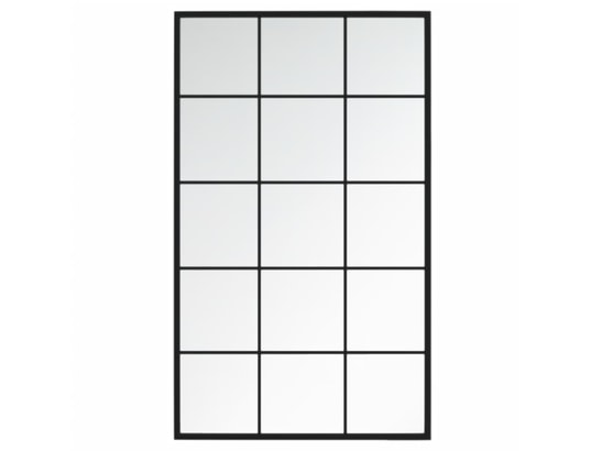 VIDAXL - Miroirs muraux 3 pcs noir 100x60 cm métal