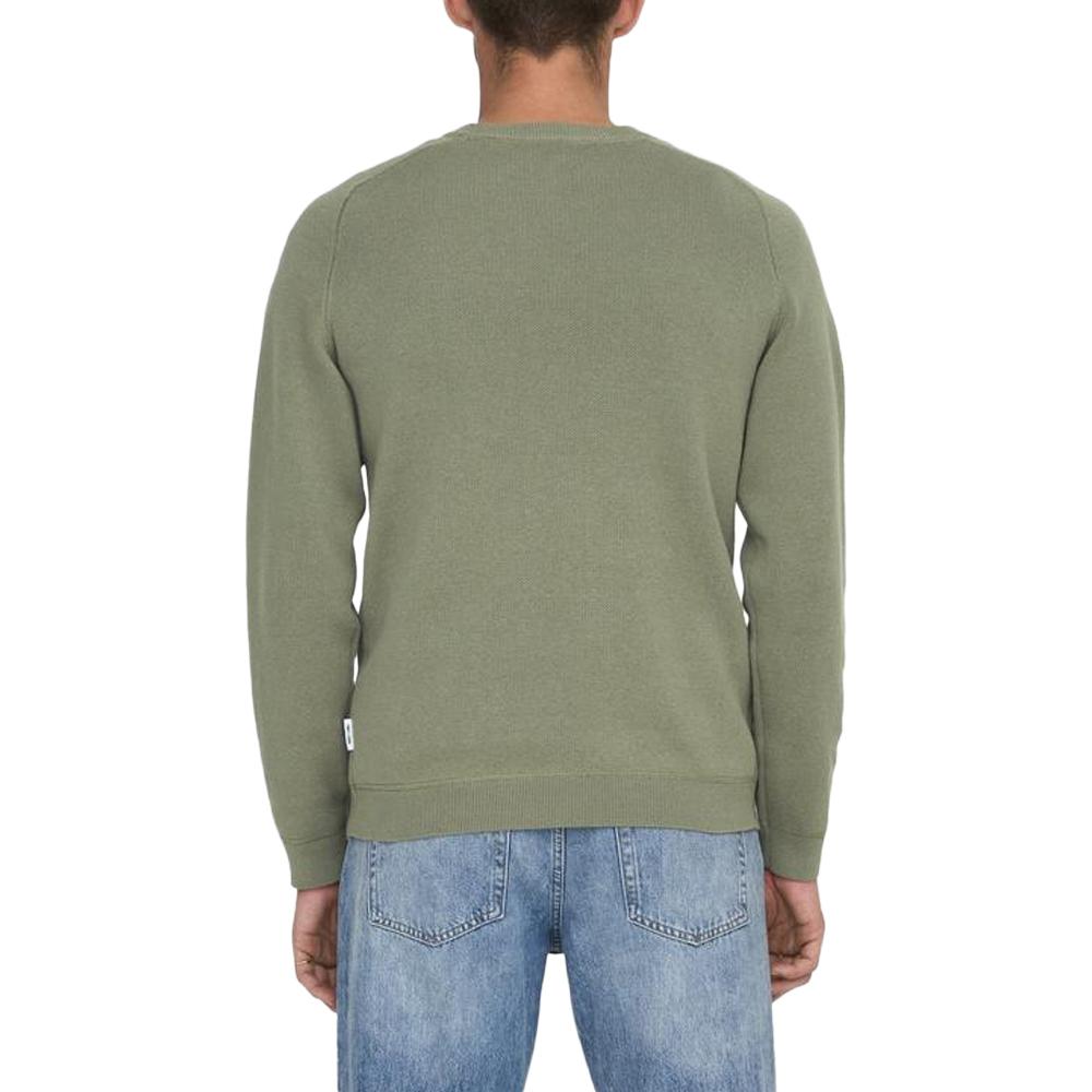 Only & Sons Pull Kaki Homme Only & Sons Reg 12