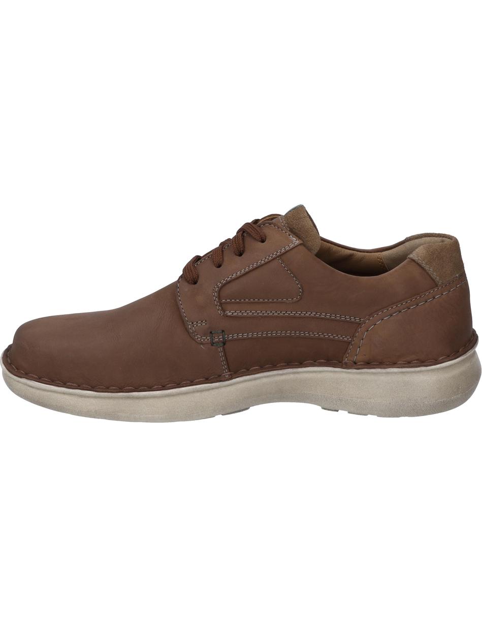 Halbschuh Alan 03, tabak-kombi