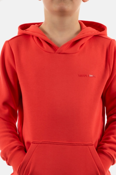 Sweat teddy smith nark 707j rouge corail