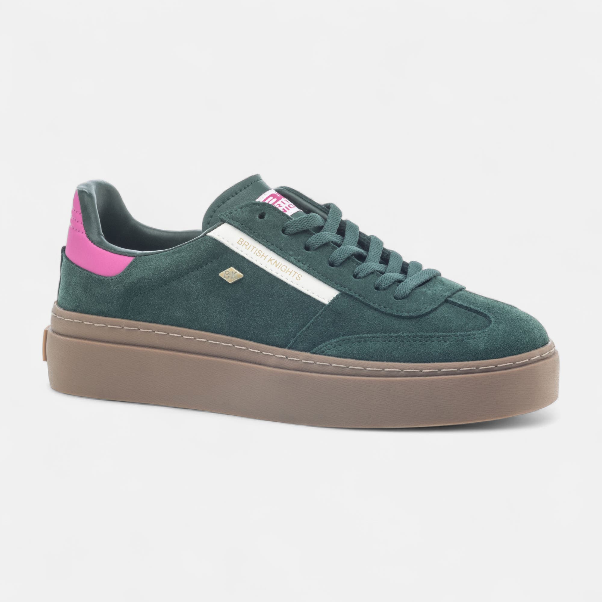 Baskets basses Femme en cuir vert