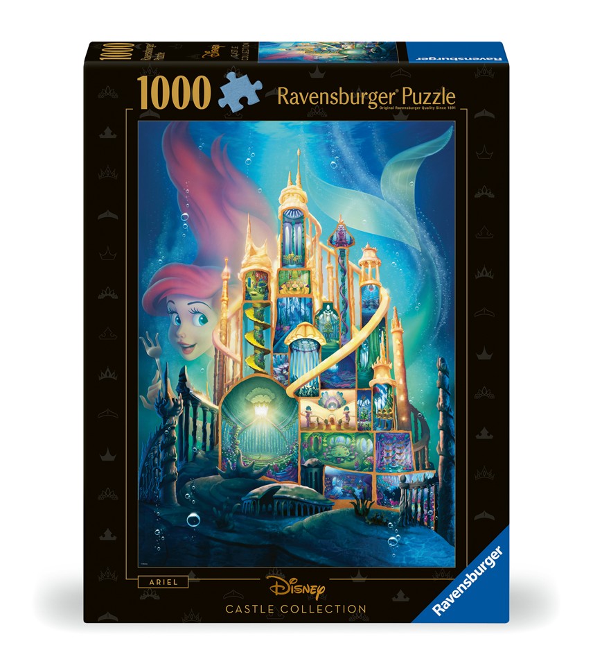 Ravensburger - Puslespil Disney Castles Ariel 1000 brikker